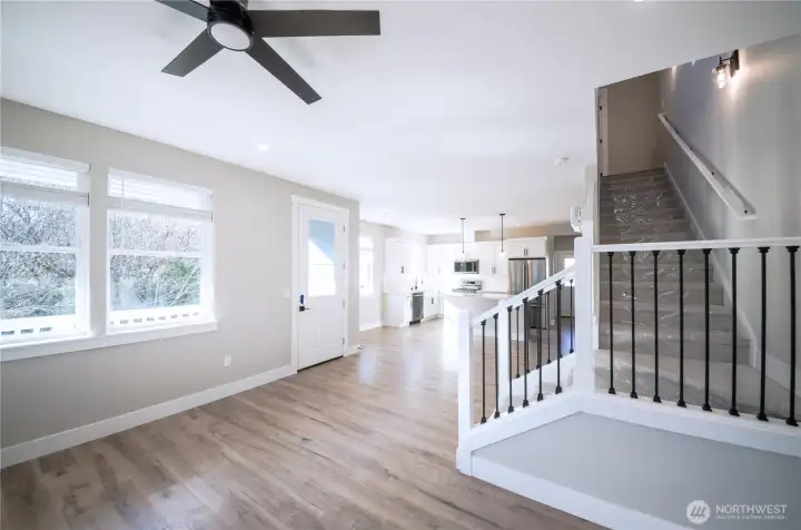 Open concept and natural light.