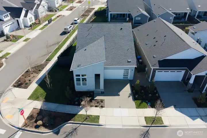 Desirable corner lot.