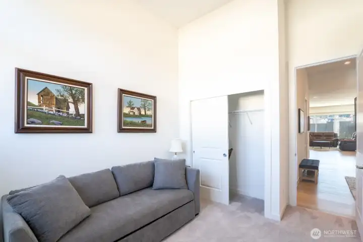 The second bedroom has flexible use potential