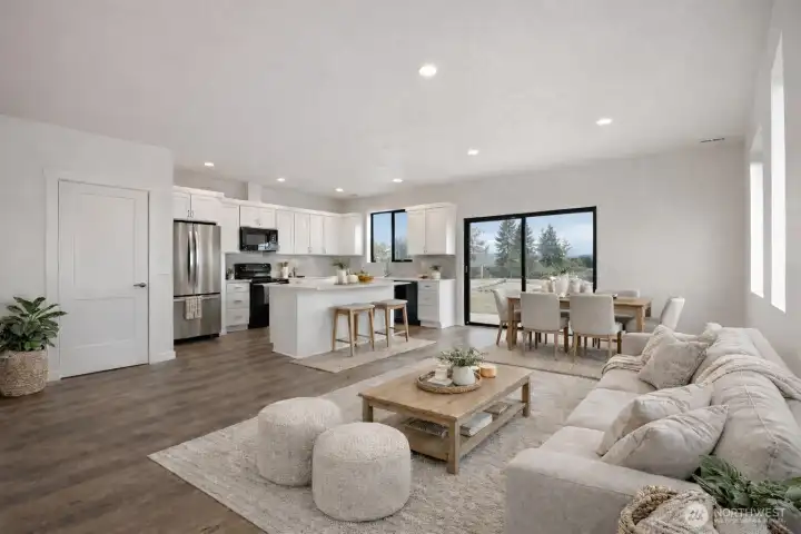 Virtually Staged. Floor plan similar to the 1651. This photo is from the 1651. Interior photos of 1675 will be updated when completed.