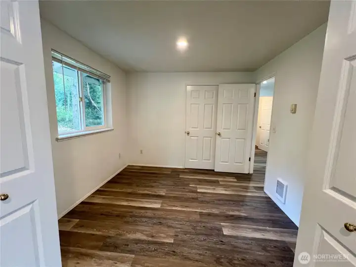 Den off the entry.