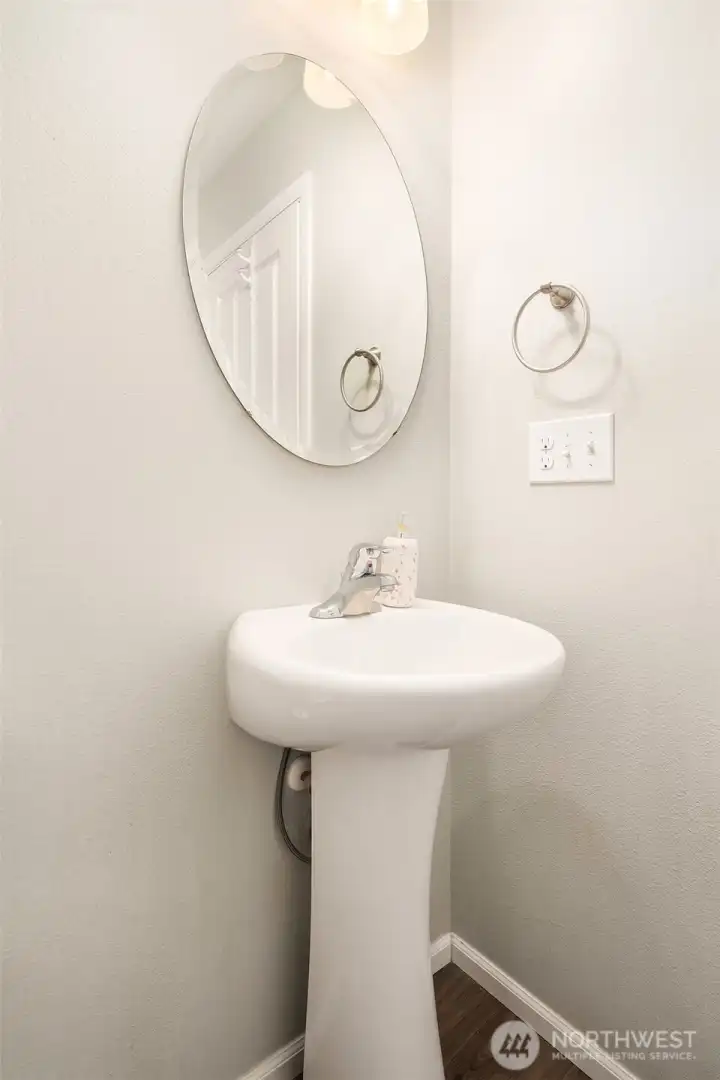 Half bath on the main floor