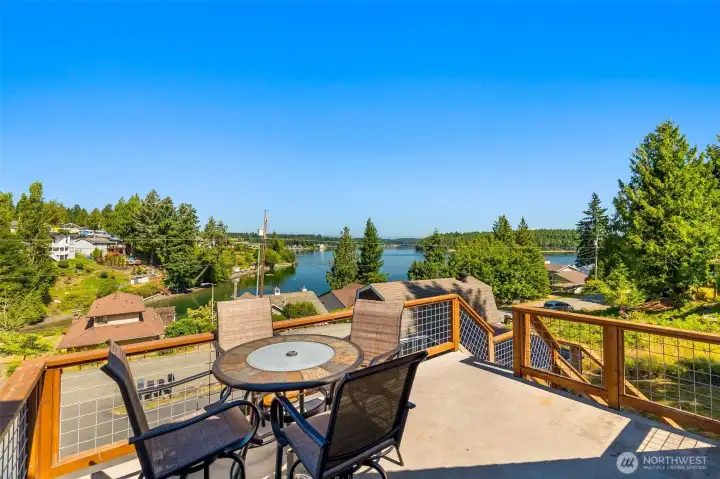 Beautiful views from the deck of the apartment