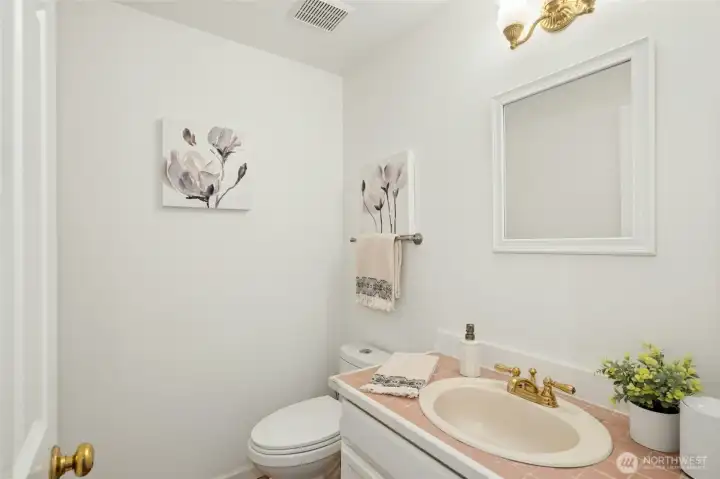 Main floor powder room.