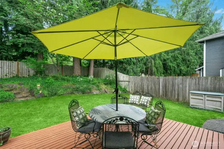 Private lot is 8,224 sq feet, fully fenced with an entertainment sized deck.