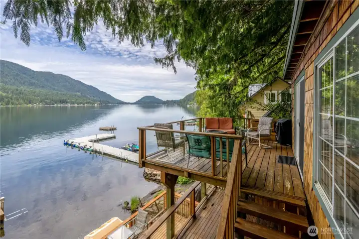 Sunset views from your private deck. Sunset views from your private deck.