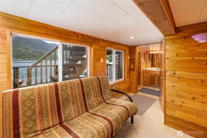 Lake views throughout the cabin. Lake views throughout the cabin.