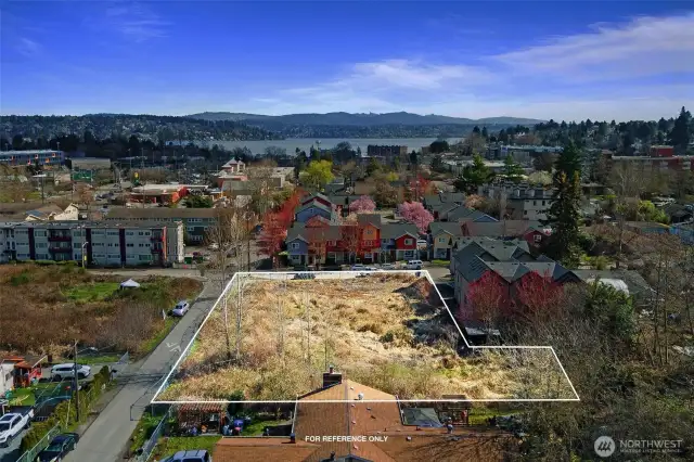 View looking East toward Lake Washington.