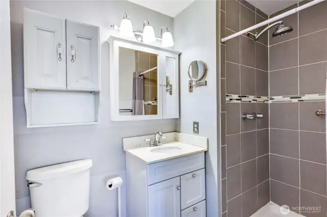 Another photo of the updated bathroom.