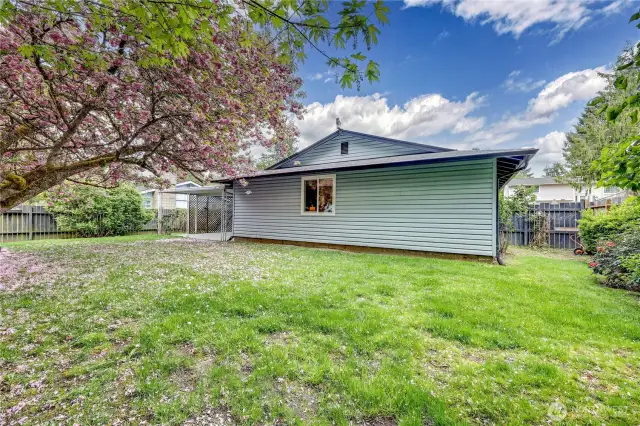 This private backyard allows plenty room to play, garden and enjoy!