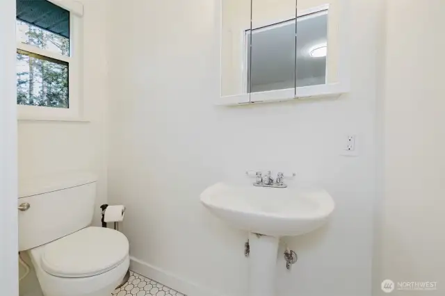 Half bath off extra room