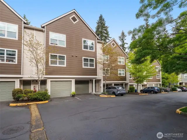 View of townhome from front.