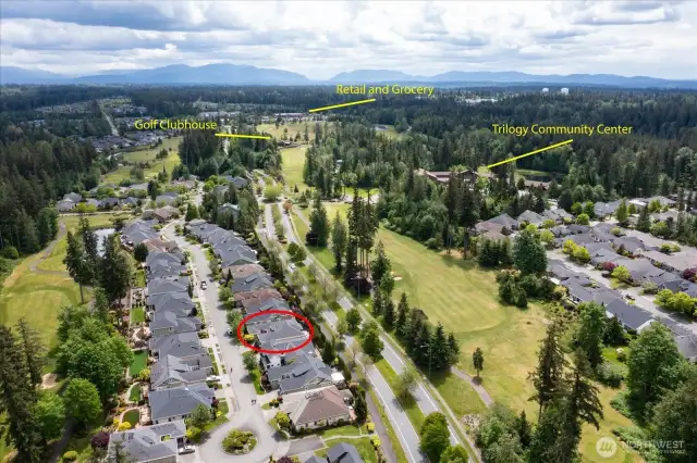 Wonderful Trilogy neighborhood, offering a beautiful setting of open spaces, walking trails,  a golf course as well as amenities such as a clubhouse with restaurant and spa