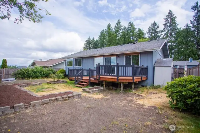 Good size yard, fully fence back yard