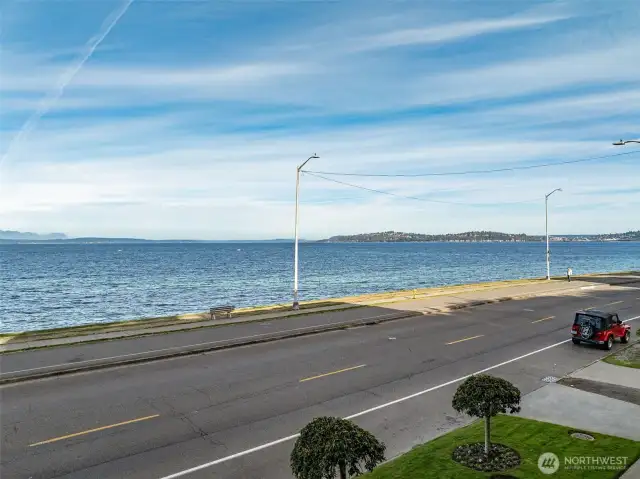 Looking to the right from your balcony you  can see Magnolia & Elliott Bay Marina.