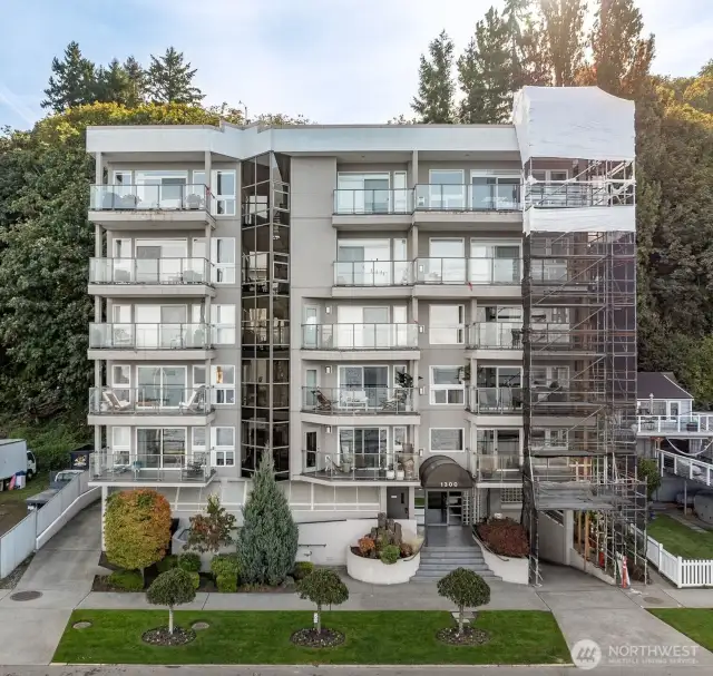 Exterior work is set to begin this month.  Special assessment will be paid in full by the  seller