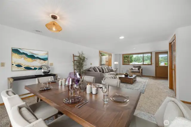 Virtually staged (basement)