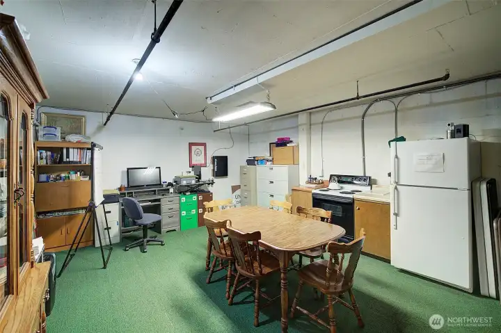 Community kitchen on ground level.