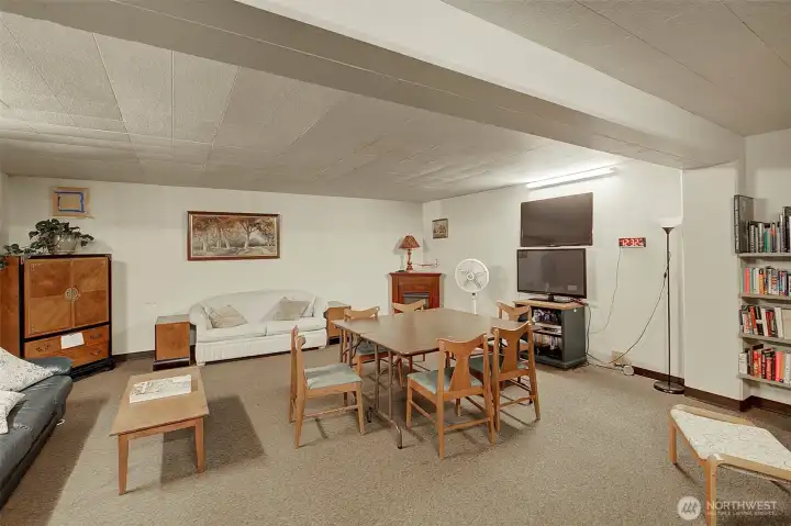 Community game room on ground floor.