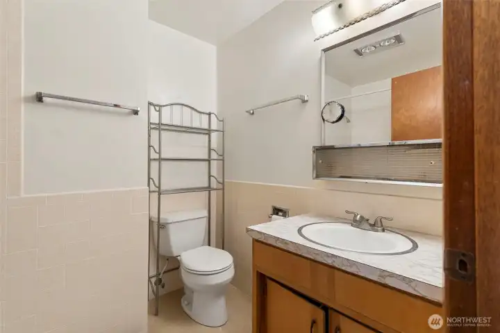 Hallway bathroom