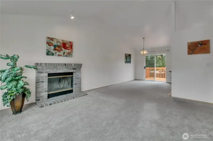 Formal dining room adjoining the living room.