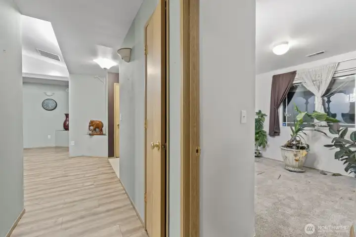 Hallway and bedroom 1