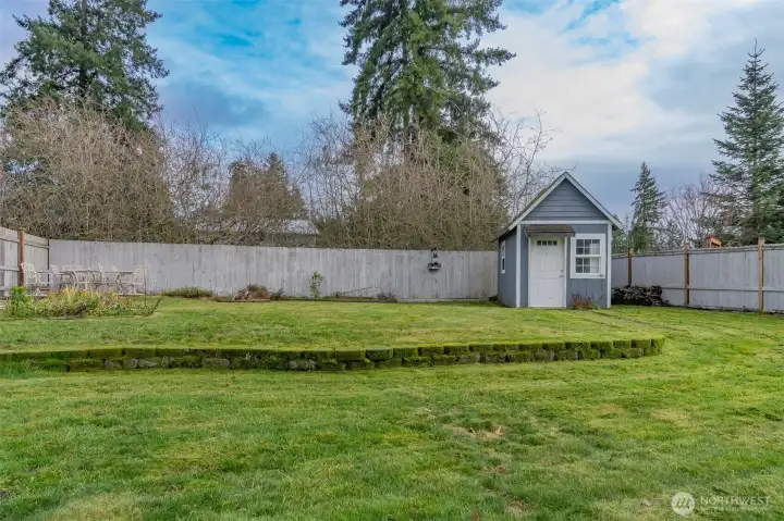 Back Yard and Storage Shed