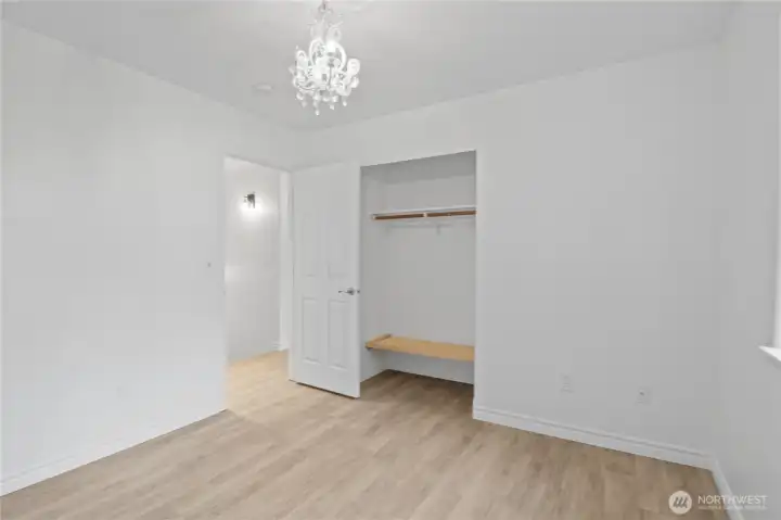 Another Bedroom upstairs with Closet