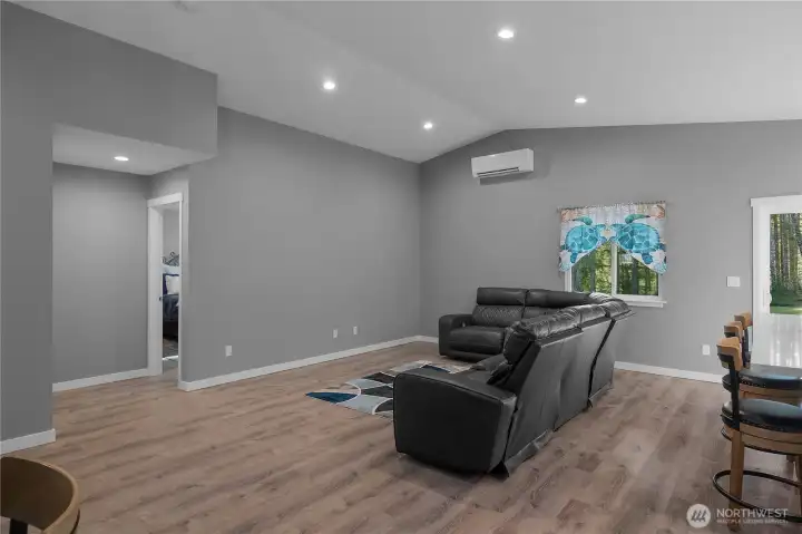 Mini-split in the great room.