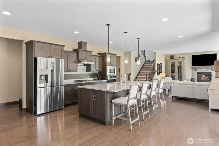 Open concept kitchen