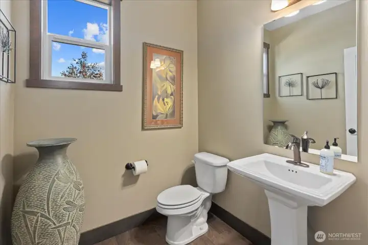 Powder bath, main floor