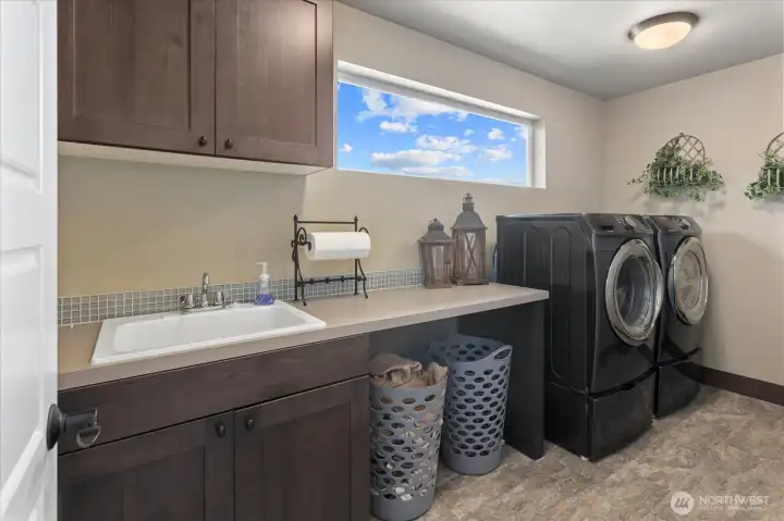 Upstairs laundry room