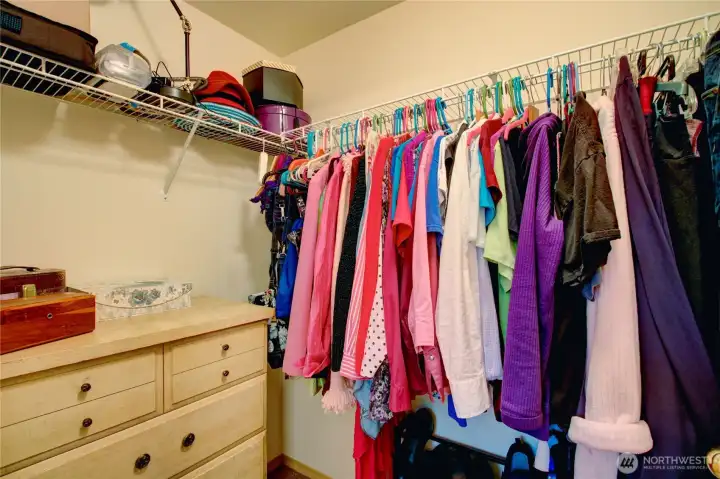 Primary walk-in closet