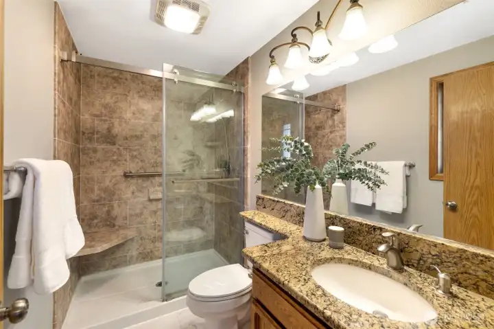 Owners suite bathroom/walk-in shower