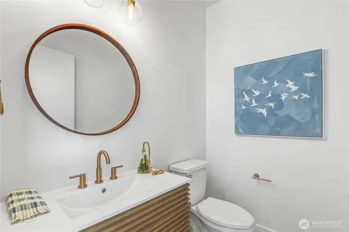 Half Bath. Images from finished staged unit. For representative purposes.