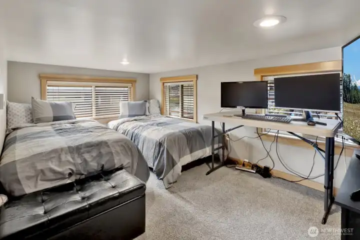 Upper floor sleeping loft.