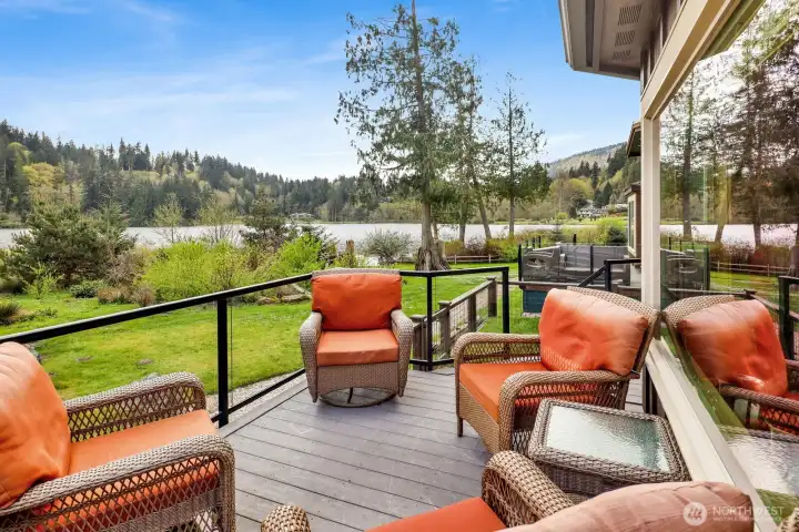 Front deck facing Lake Whatcom.