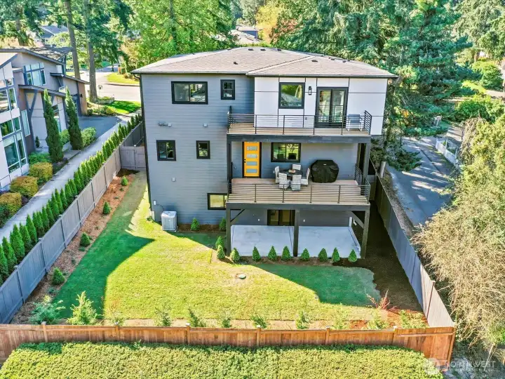 Spacious and secure fully fenced rear yard