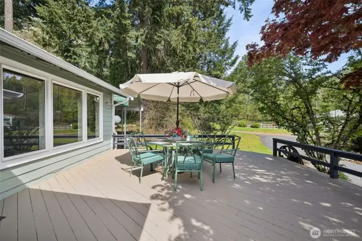 Entertainment sized deck