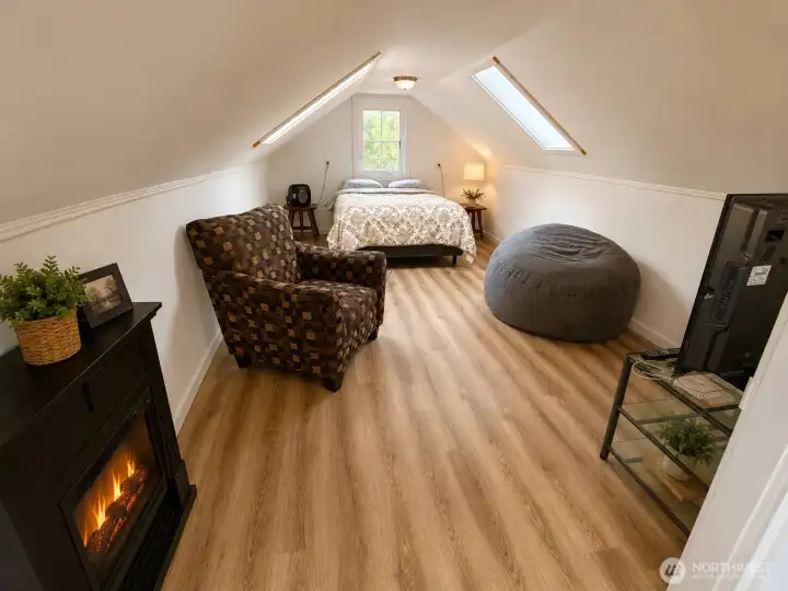garage upstairs bedroom
