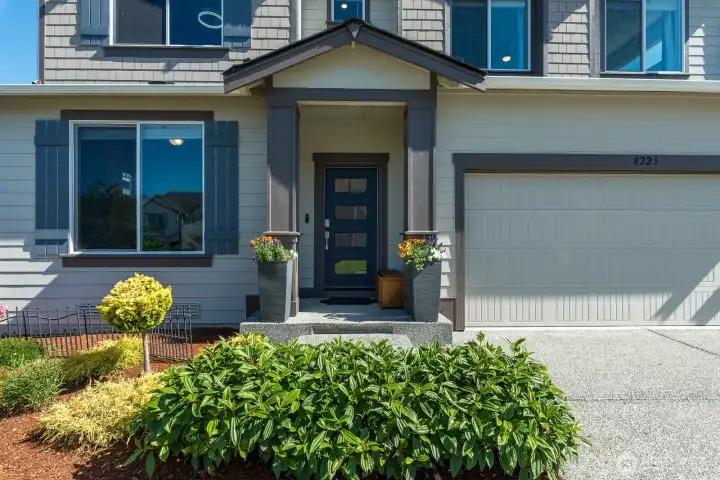 Upgraded modern front door