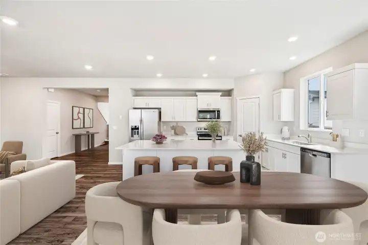 Virtual staging. Photo rendering is representational. Actual home finishes, elevation, and paint colors may vary. See site agent for details.