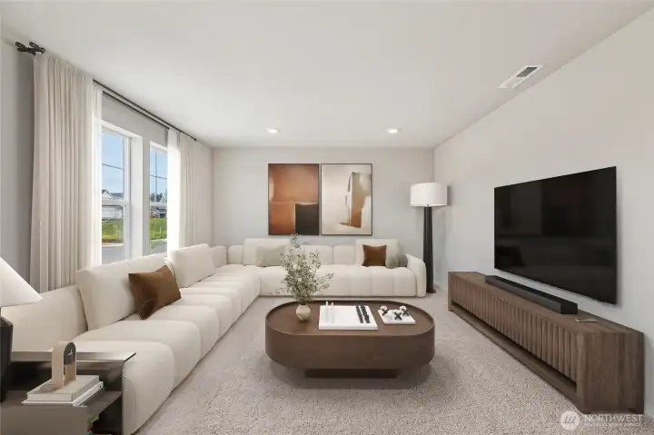 Virtual staging. Photo rendering is representational. Actual home finishes, elevation, and paint colors may vary. See site agent for details.