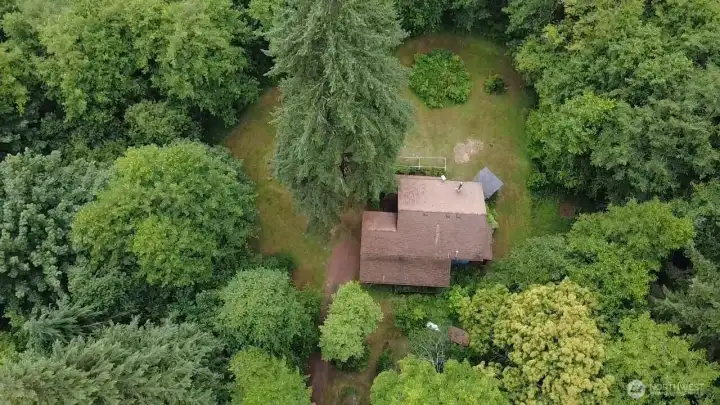 Aerial view of the home Aerial view of the home
