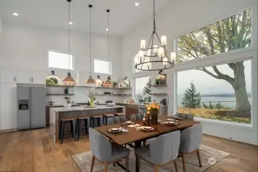 Staged Dining Area