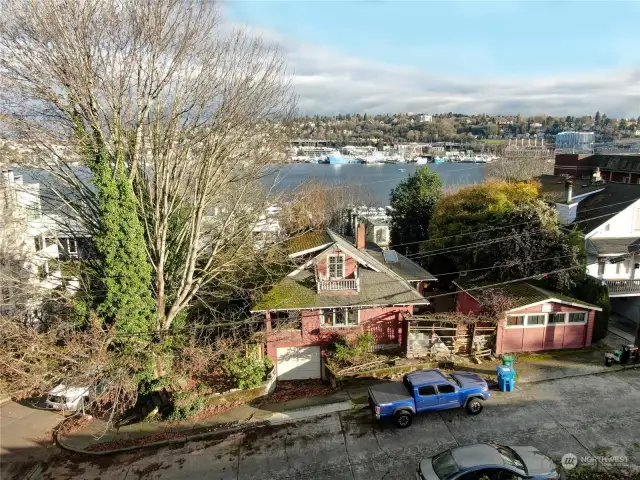 80 ft wide street frontage on 8th and  70ft wide back yard facing view