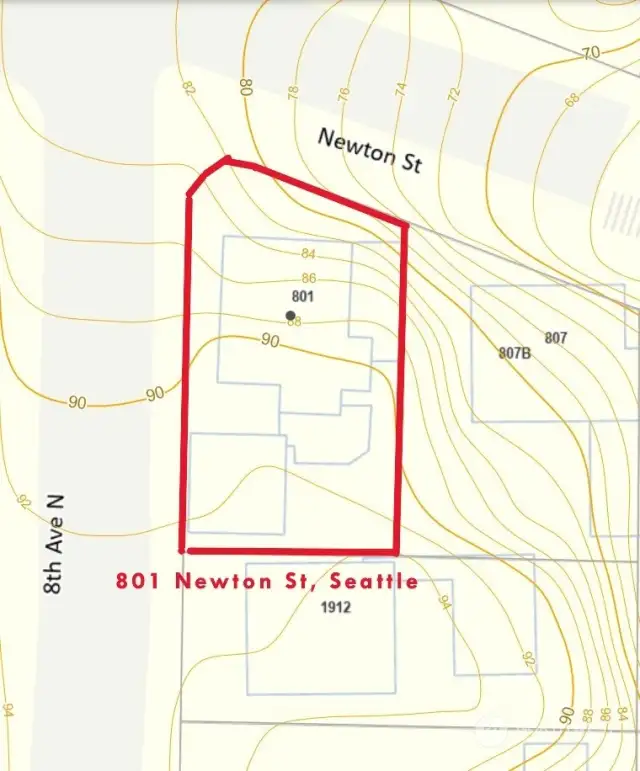 Site Map with topo