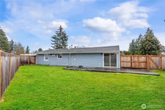 Spacious, fully fenced backyard—larger than average for the area! Plenty of room for outdoor activities or gardening.