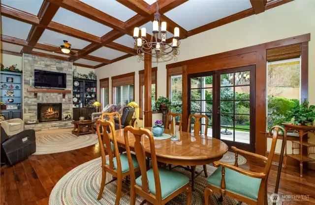 Alternate View of the Dining Area~French Doors to the Covered Patio~