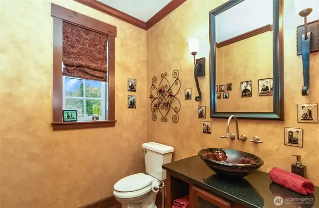 Smartly Located off the Hallway~Powder Room~in-between Living~Dining~Office~